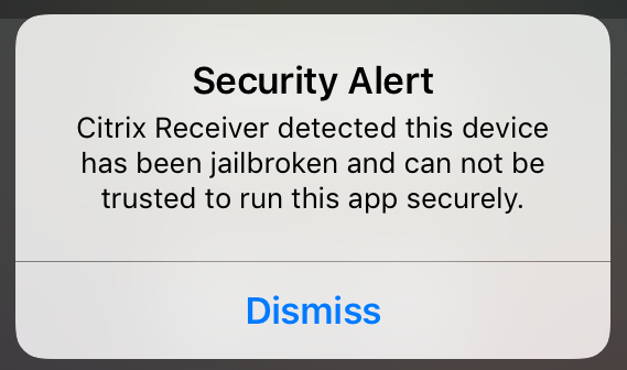 Citrix Receiver Unblock Jailbreak Detection Analysis And Bypass